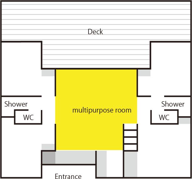 Multipurpose room floor plan
