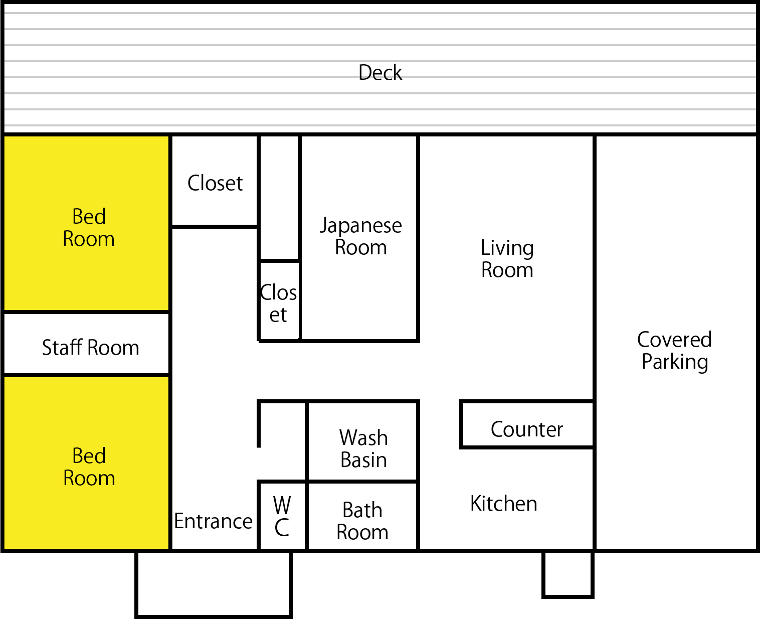Western style floor plan