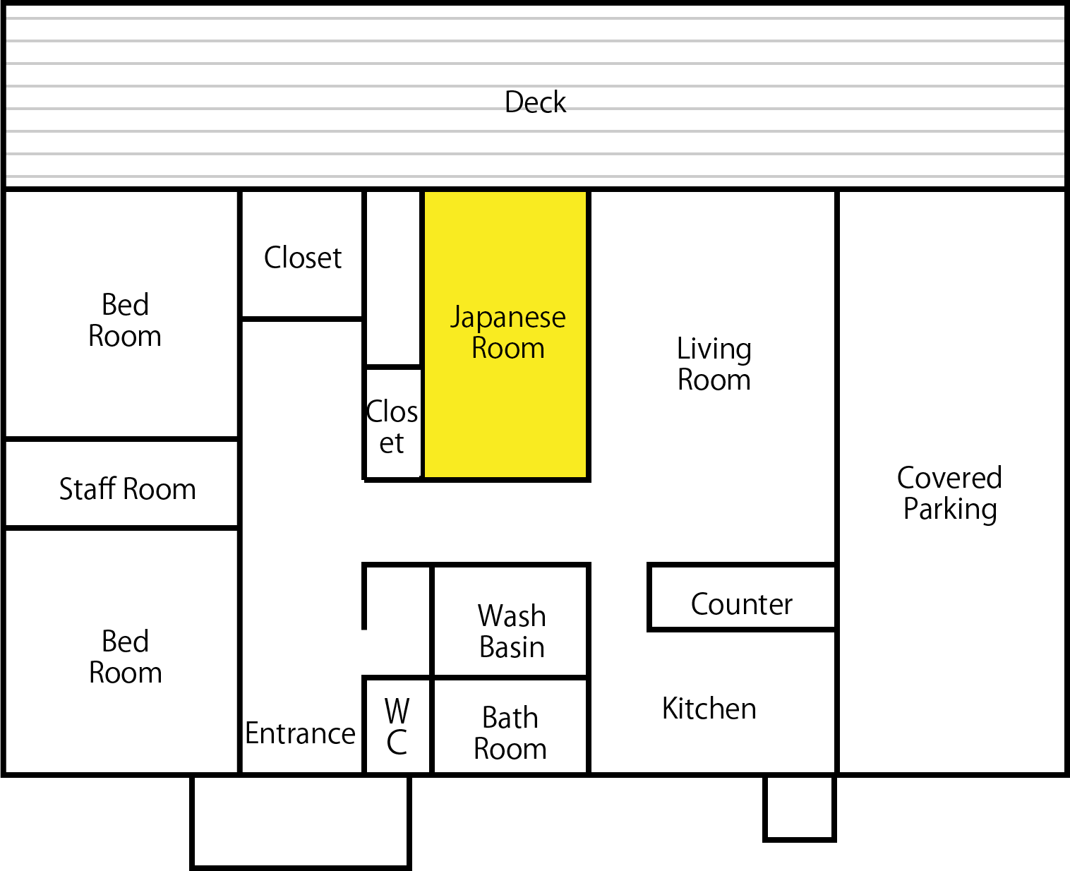 Japanese style floor plan
