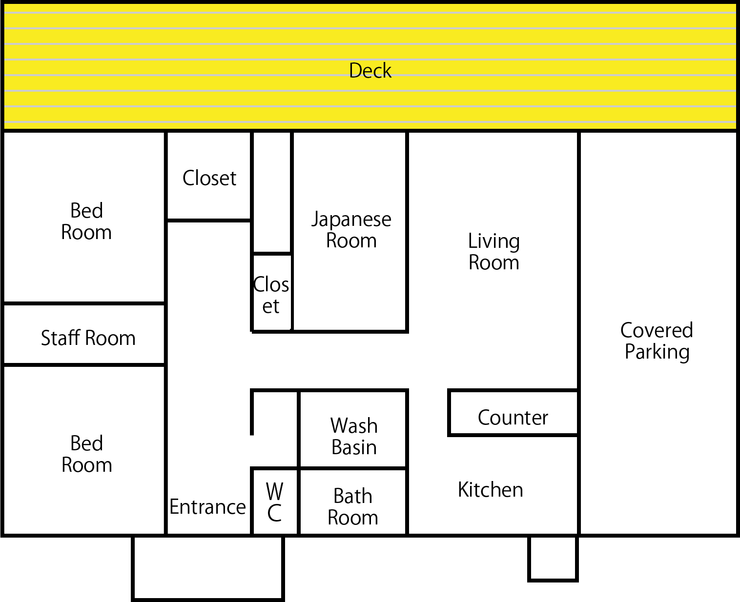 Deck floor plan